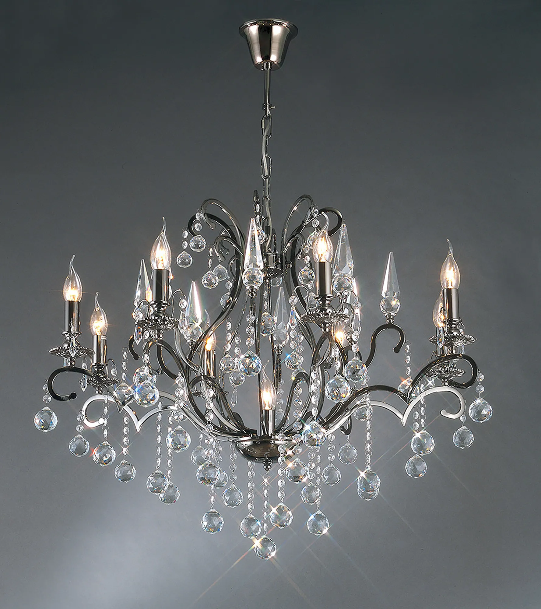 IL30918  Pescara Crystal Chandelier 9 Light